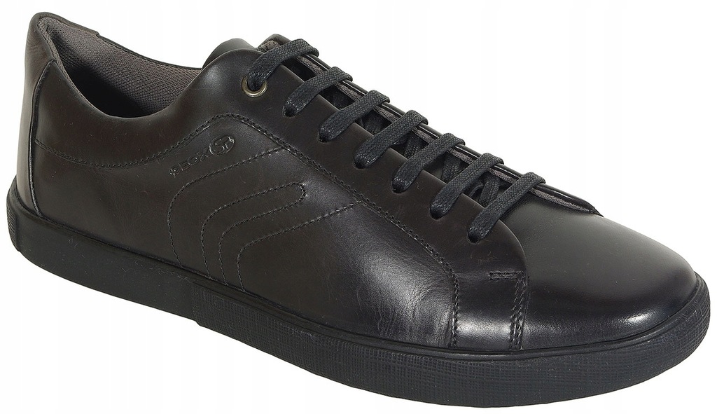 GEOX Jharrod A sneakers smooth leather black 45