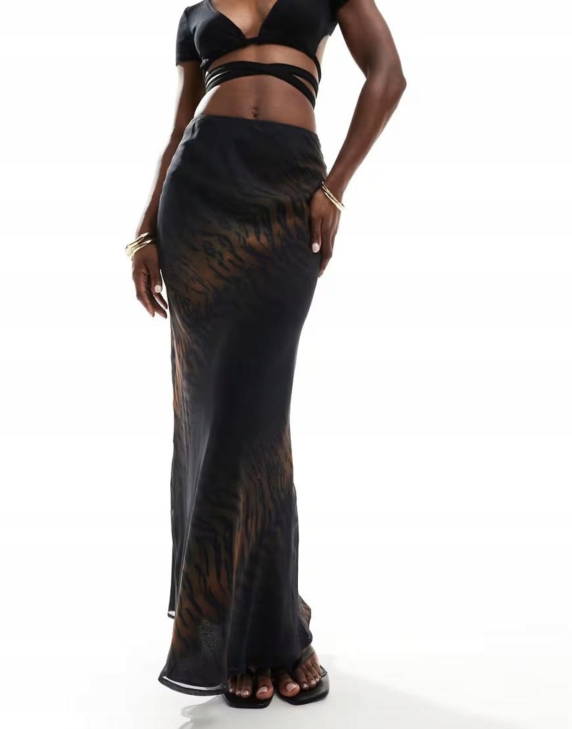 MAXI SPÓDNICA ANIMAL PRINT 44Y D01__S