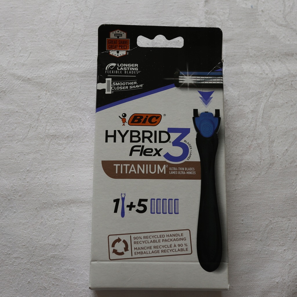 BIC HYBRID 3 FLEX TITANIUM MASZYNKA+ 5 NOZYKI - 12551914987 - oficjalne ...