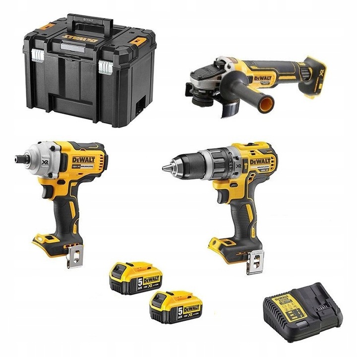 DEWALT ZESTAW COMBO DCD796 DCF894 DCG405 2X5.0Ah