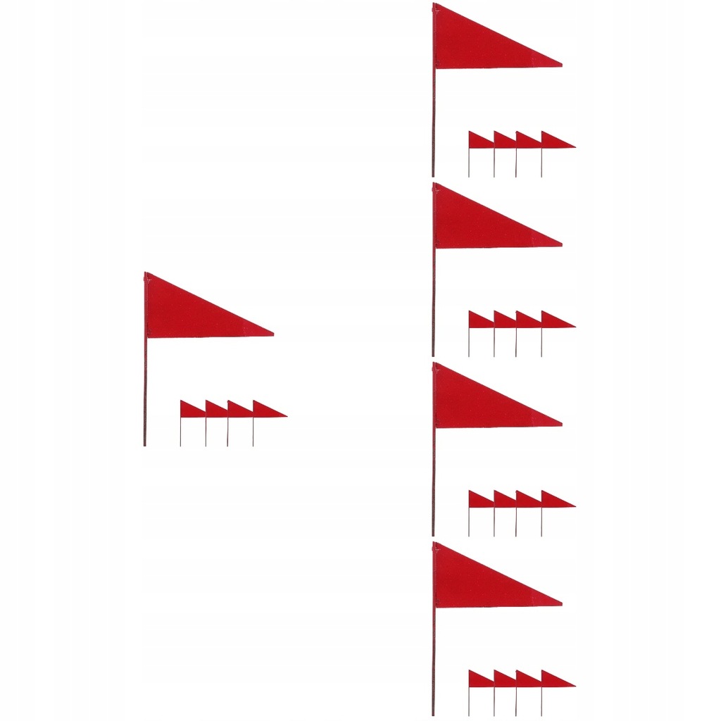 25 szt. Flag do znakowania trawników Trwałe flagi