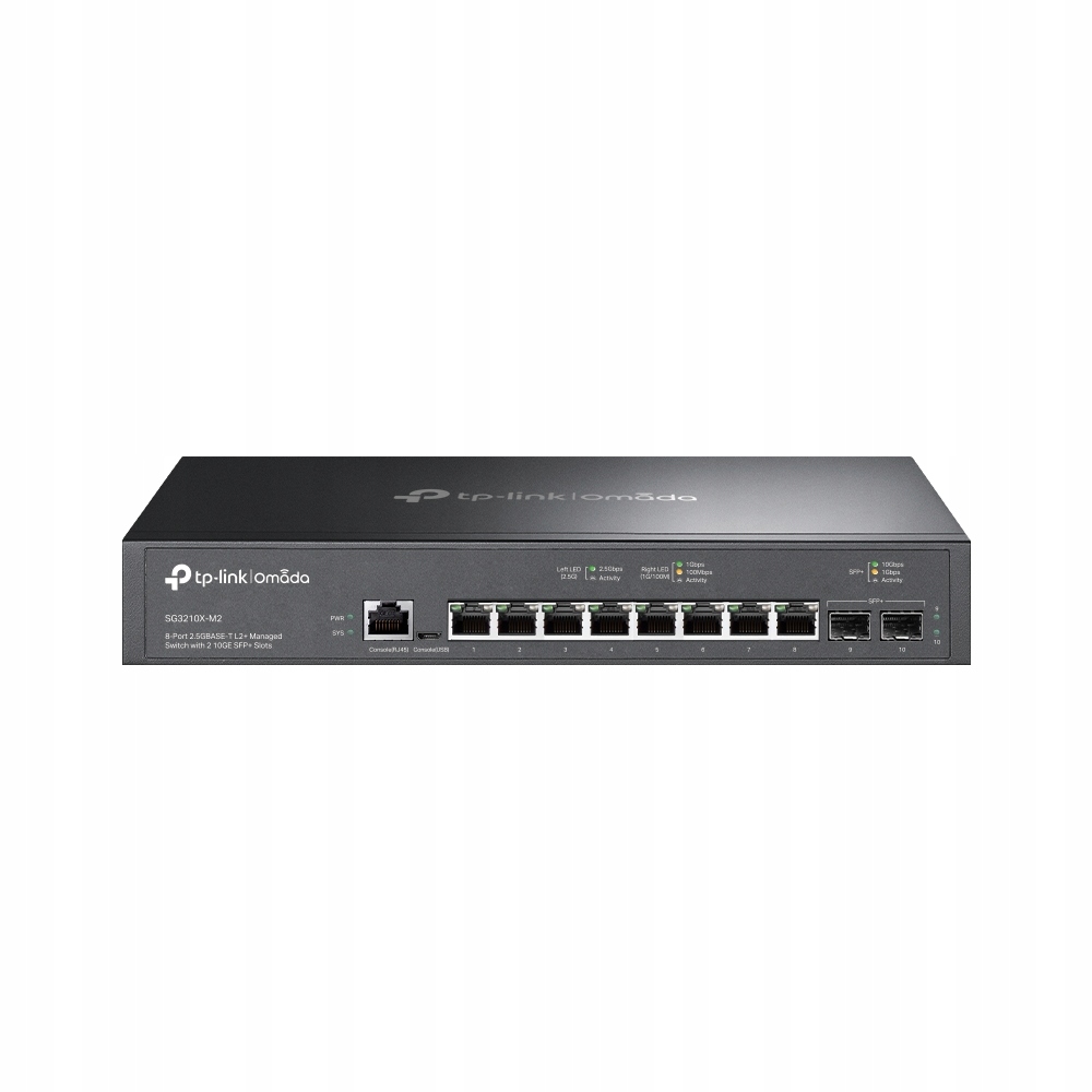 TP-link Switch Omada SG3210X-M2 Przełącznik zarządzalny L2+ 8 portów 2.5G