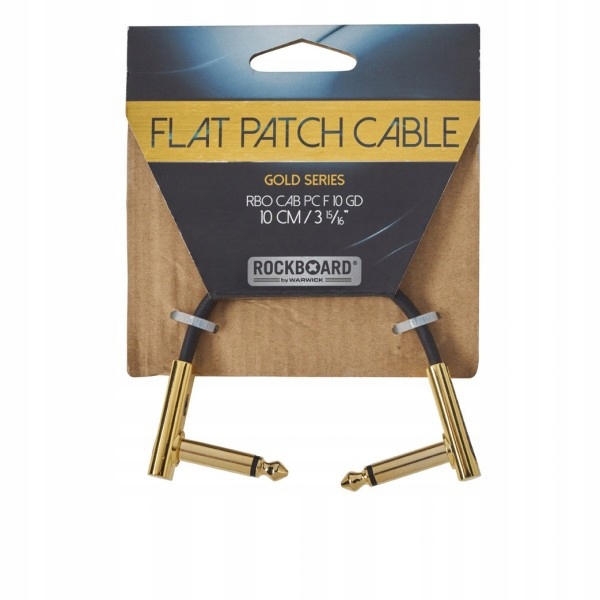 RockBoard Flat Patch Cable 10cm Gold kabel
