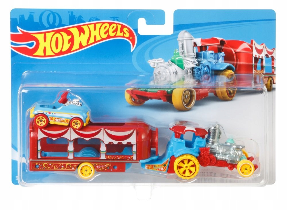 HOT WHEELS Ciężarówka + Samochód Car-Nival Steamer