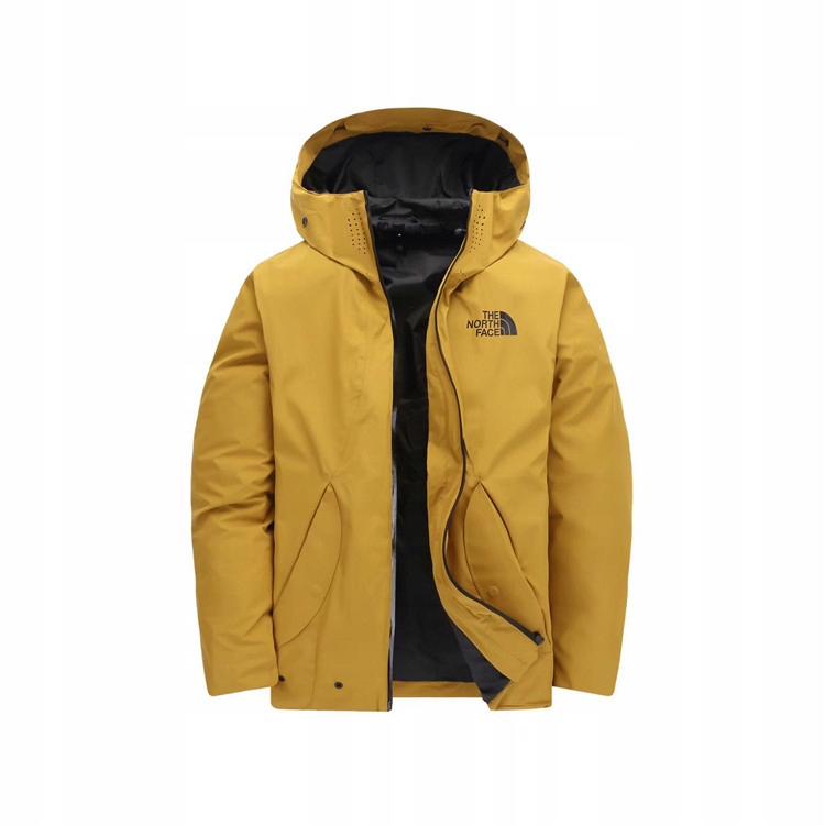 L KURTKA ZIMOWA ŻÓŁTA GORETEX N84 NORTH FACE MODNA