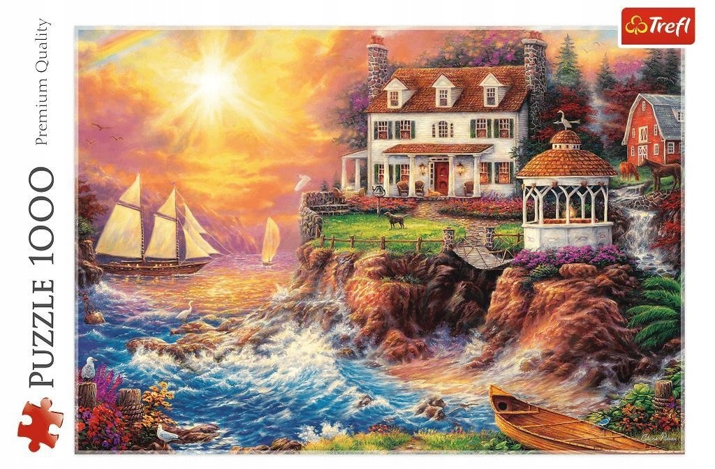 PUZZLE 1000 SPOKOJNA PRZYSTAŃ TREFL, TREFL