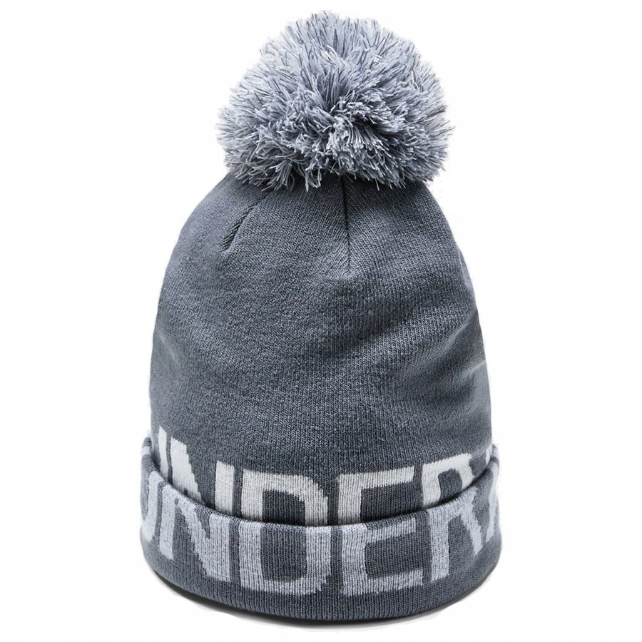 Czapka UA Graphic Pom Beanie 1345104 044 szary uni