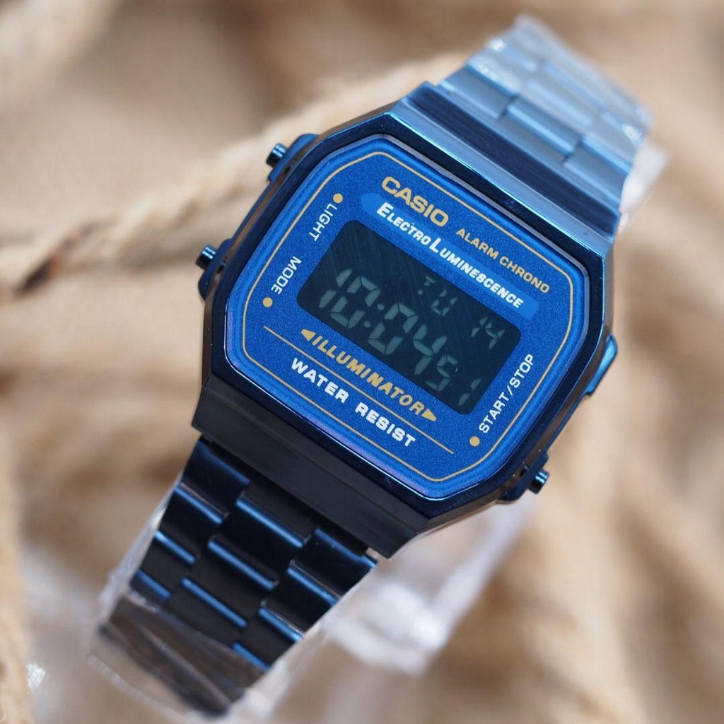 zegarek casio retro classic A168 blue HIT CENA 9301082940 oficjalne archiwum Allegro
