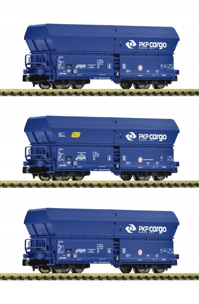 Fleischmann 852330 Set 3 wagony PKP Cargo skala N
