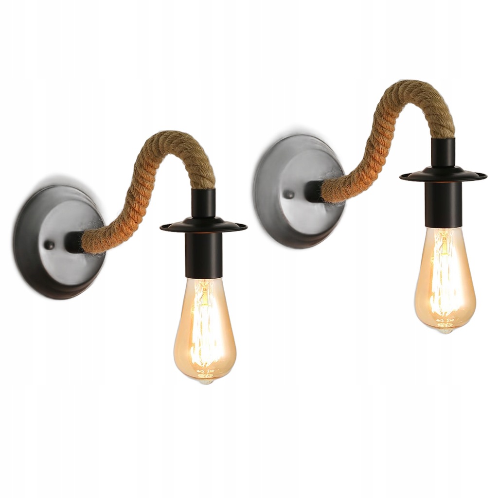 Lampy ścienne retro E27 Comely 2 szt