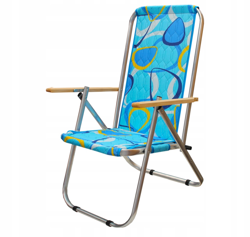 Leżak ogrodowy plażowy krzesło składane MAX 150 KG ...