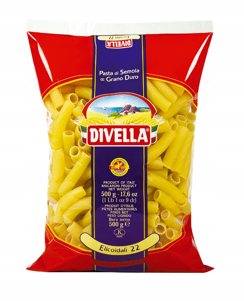 WŁOSKI MAKARON DIVELLA ELICOIDALI 500 g GRANO DURO