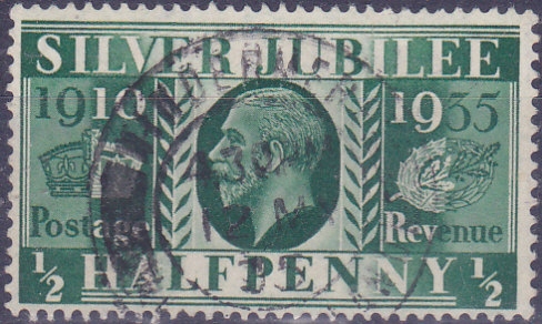 ANGLIA - znaczek kasowany z 1935 roku. X 806.