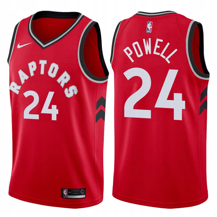 NBA Raptors # 24 POWELL Koszykówka Koszulkas-XS