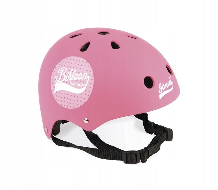 Janod regulowany kask dla dzieci na rower - różowy