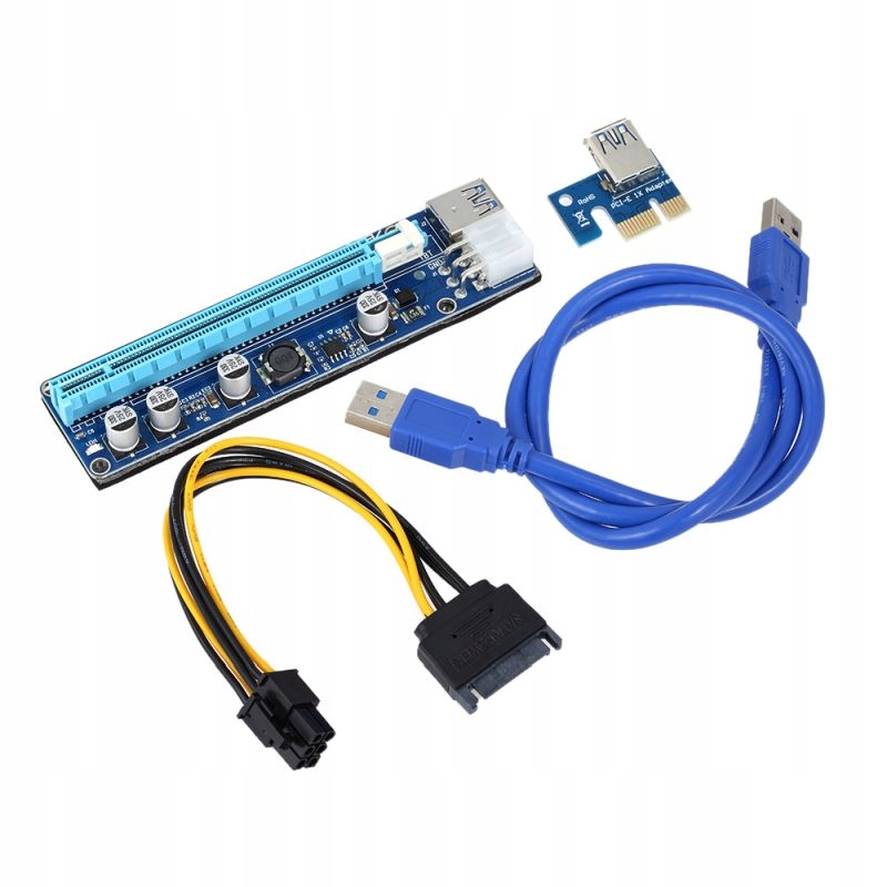 Купить USB3.0 PCI-E PCI переходной кабель 1x-16x 6-контактный SATA 008C: отзывы, фото, характеристики в интерне-магазине Aredi.ru