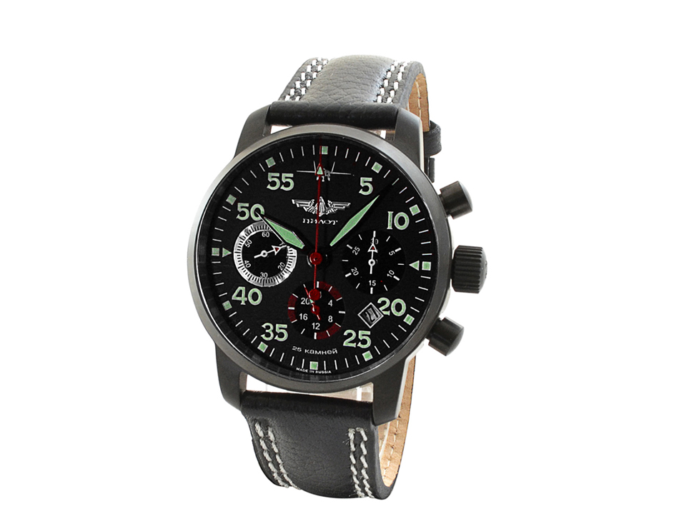 ZEGAREK PILOT CHRONOGRAPH BERKUT BLACK 02