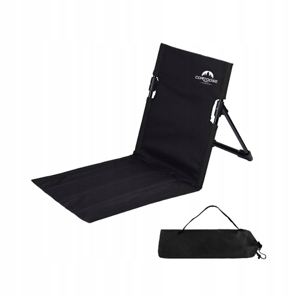 Folding Beach Chairs Camping Folding Floor Black