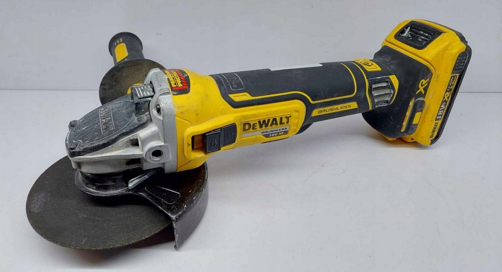 SZLIFIERKA KĄTOWA AKUMULATOROWA DEWALT DCG405 18V 125MM [1X AKU / BRAK ŁAD]