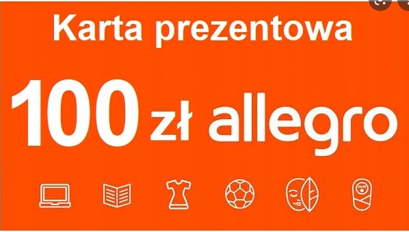 Karta podarunkowa Allegro cyfrowa 100 zł