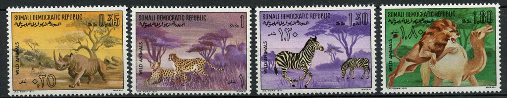 Somalia** Mi. 176-79 Zwierzęta 10€
