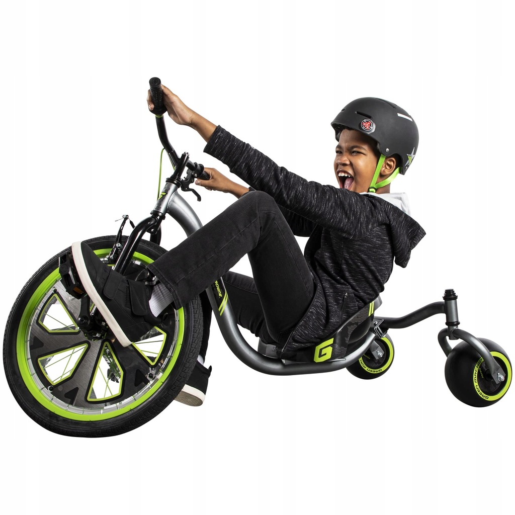 Huffy Green Machine Drift Trike Stunts Drifts and