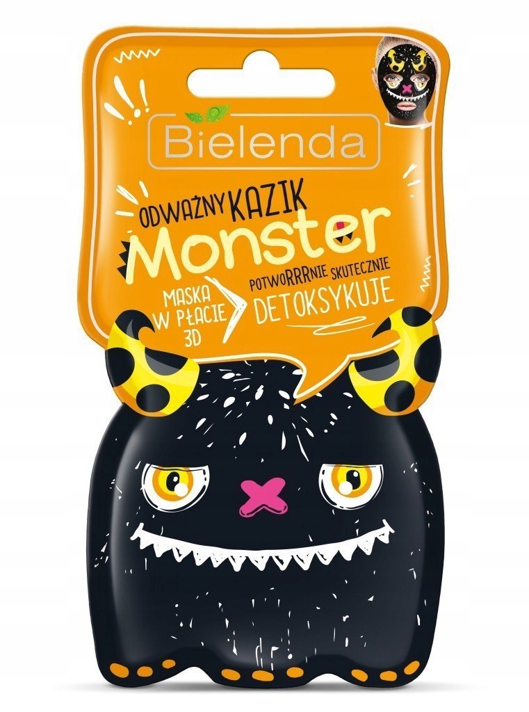Bielenda Monster Maska w płacie 3D detoksykująca O