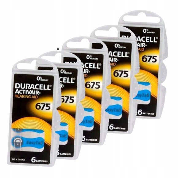 Baterie Duracell ActivAir 675 MF 5BL 30sztuk