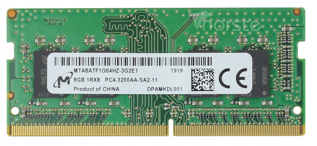 NOWA 8GB 3200 DDR4 MICRON PC4-3200AA-SA2-11 3G2E1 - 8458295787