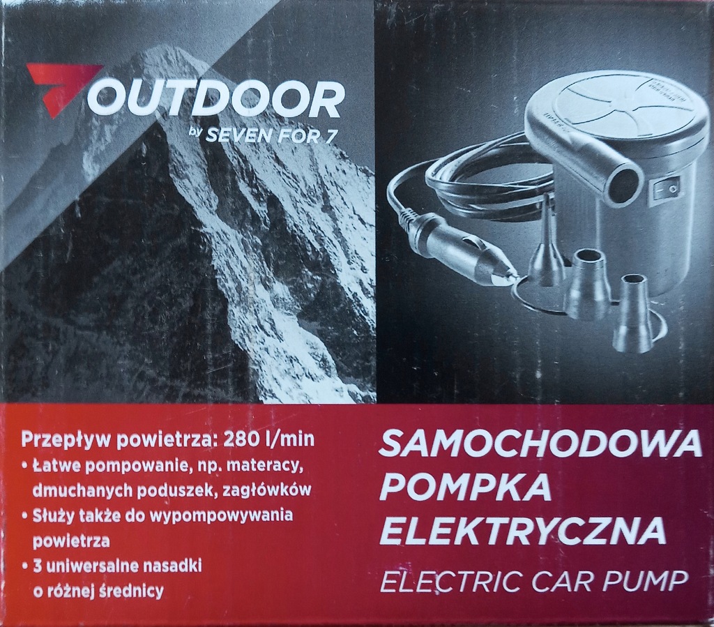 Pompka samochodowa elektryczna SEVEN FOR 7 280l/mi