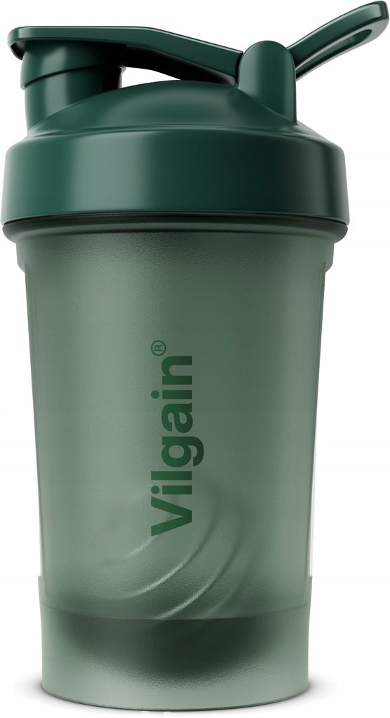 Vilgain SHAKER PRO DO BIAŁKA, SZEJKER NA SIŁOWNIĘ, BIDON ZIELONY 400 ml