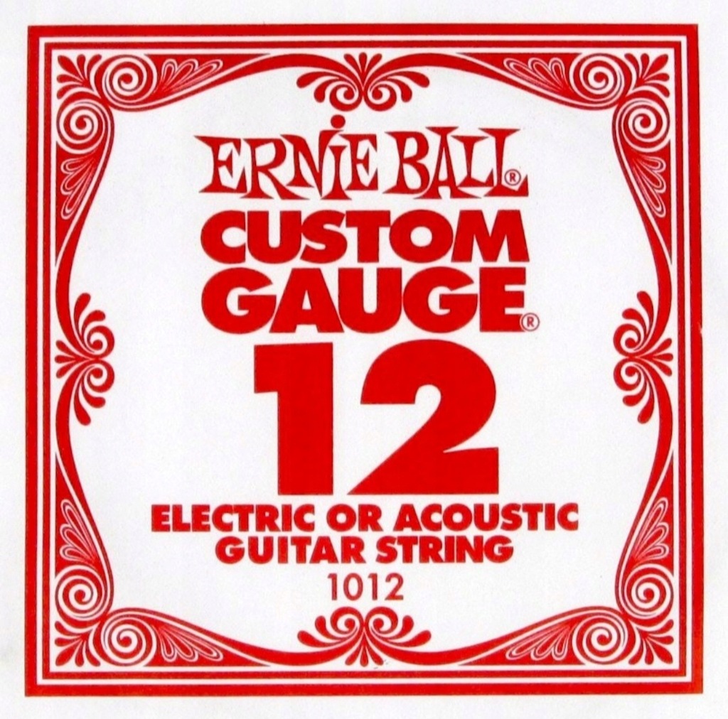 Pojedyncza struna Ernie Ball Nickel Wound 1012 grubość 12