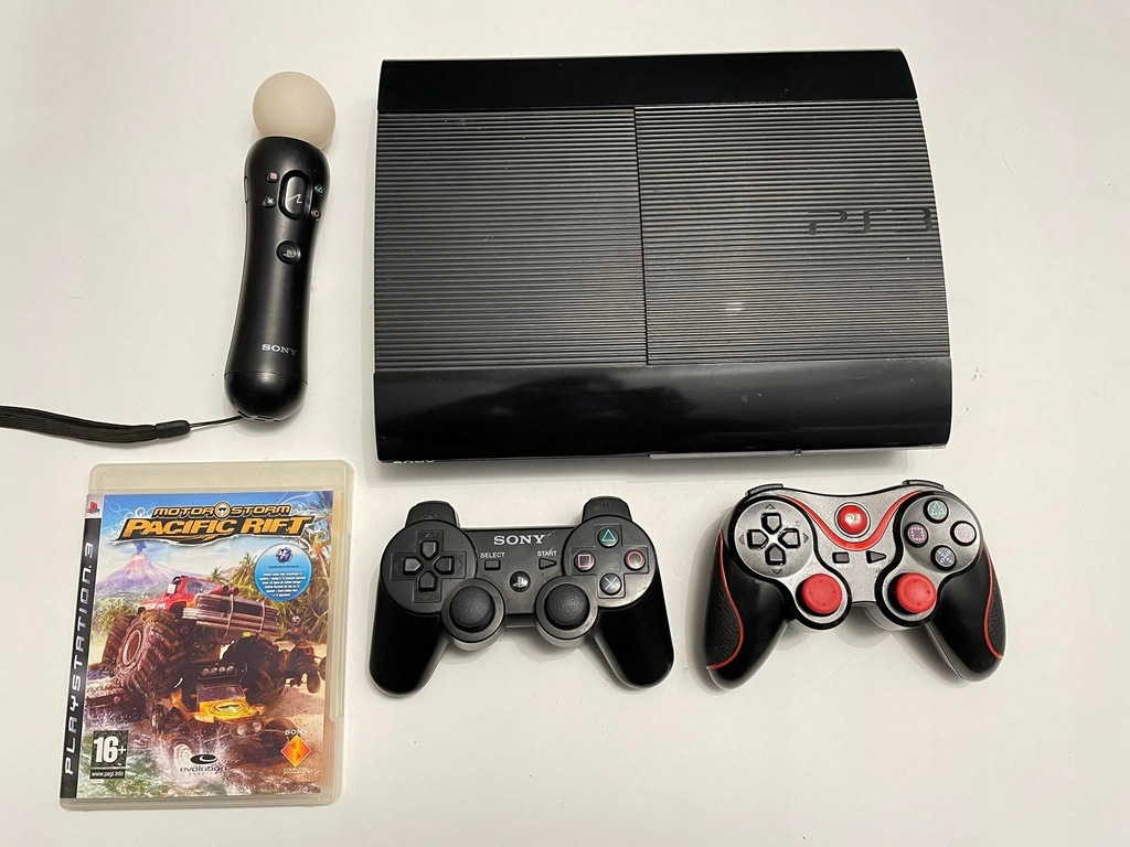 PS3 PlayStation3 Super Slim + Pady + Move