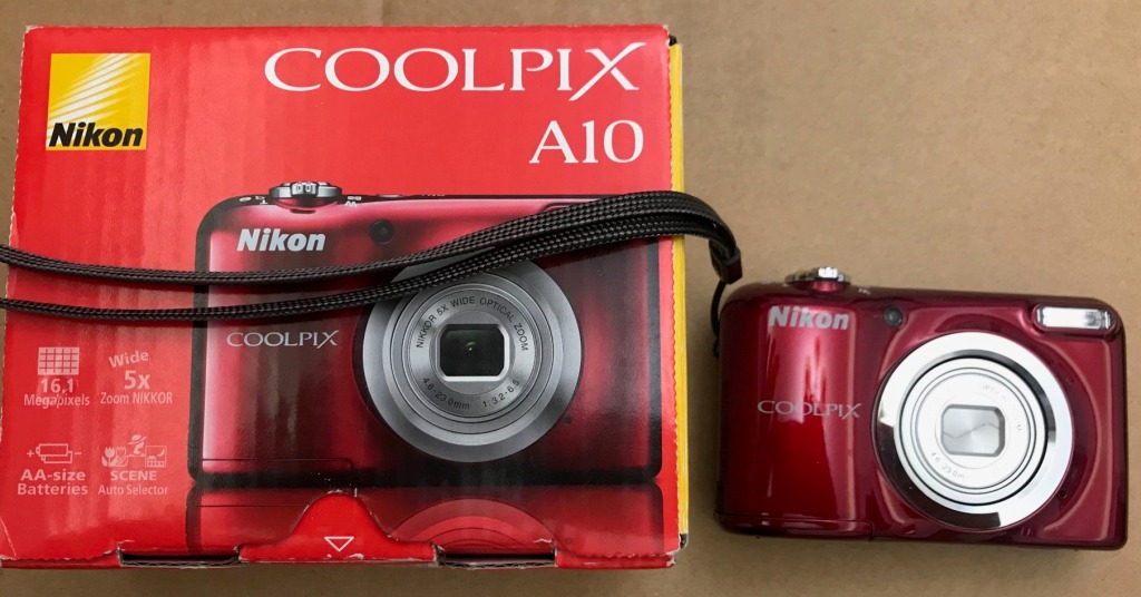Nikon Coolpix A10 czerwony 16.1 Mpix 5x zoom