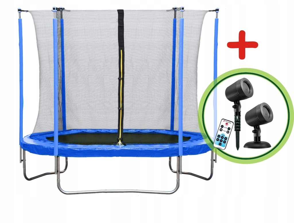 TRAMPOLINA OGRODOWA 183 cm 6ft + PROJEKTOR GRATIS!