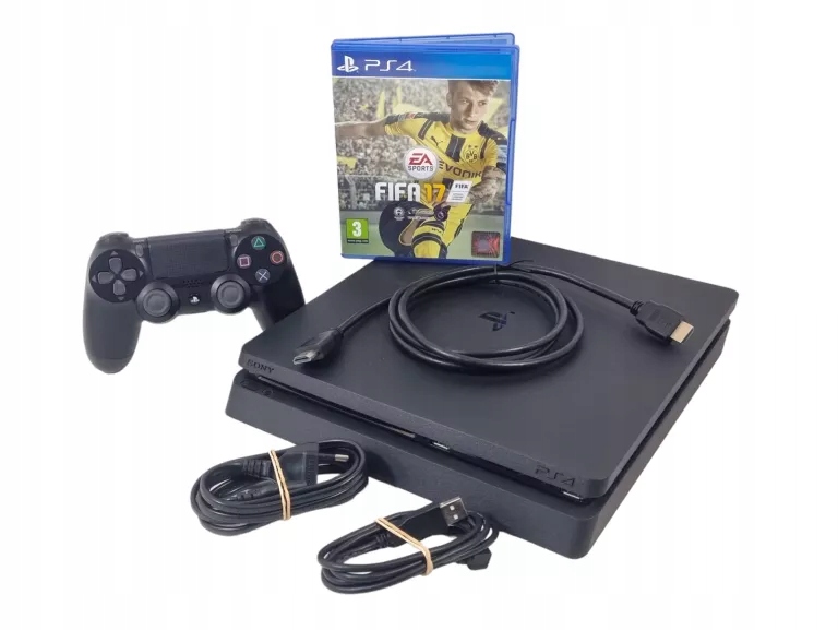 KONSOLA PS4 SLIM 1TB CZARNA PAD HDMI FIFA17