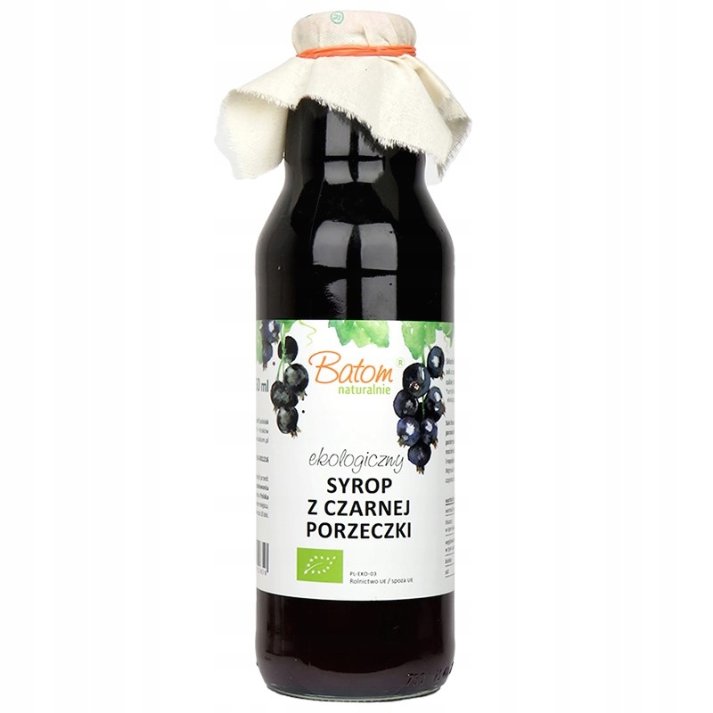 SYROP Z CZARNEJ PORZECZKI BIO 750 ml - BATOM