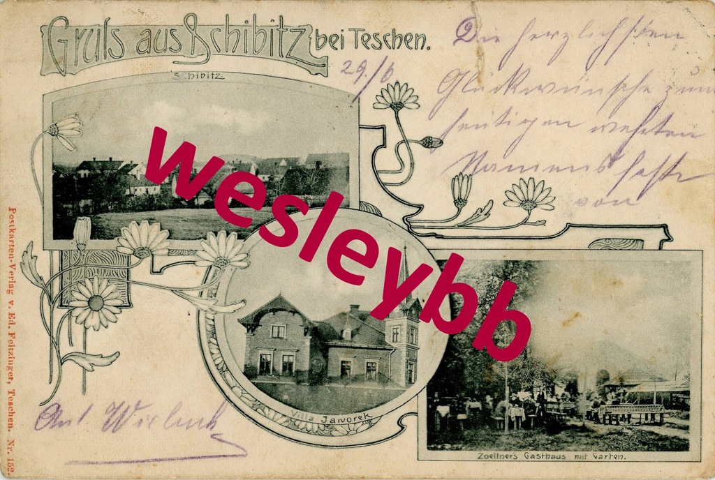Gruss aus Schibitz Cieszyn - 1899 - Svibice, PIĘKNA