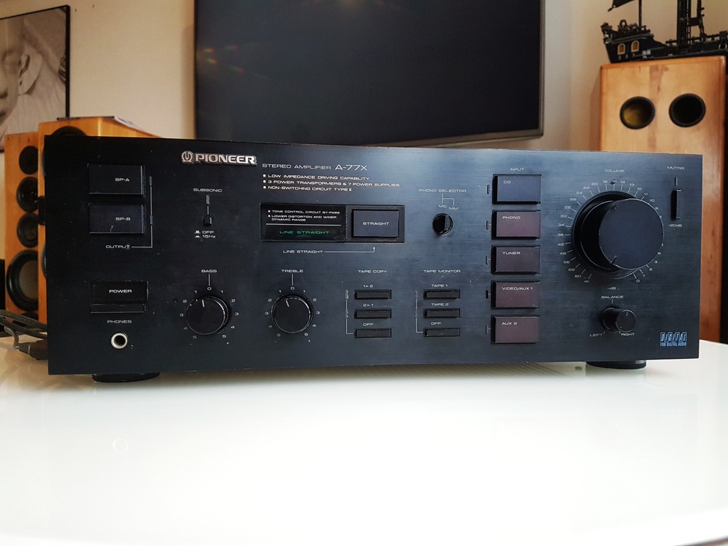 Wzmacniacz Pioneer A-77X vintage 1985r. Dual Mono