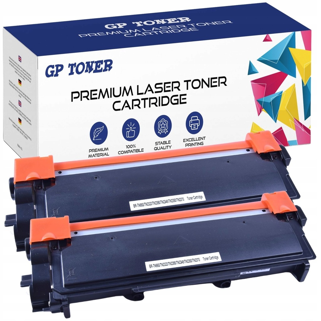 2x Toner do BROTHER TN2320 MFC L2700DW L2720DW DCP L2560 L2700 L2365 L2380