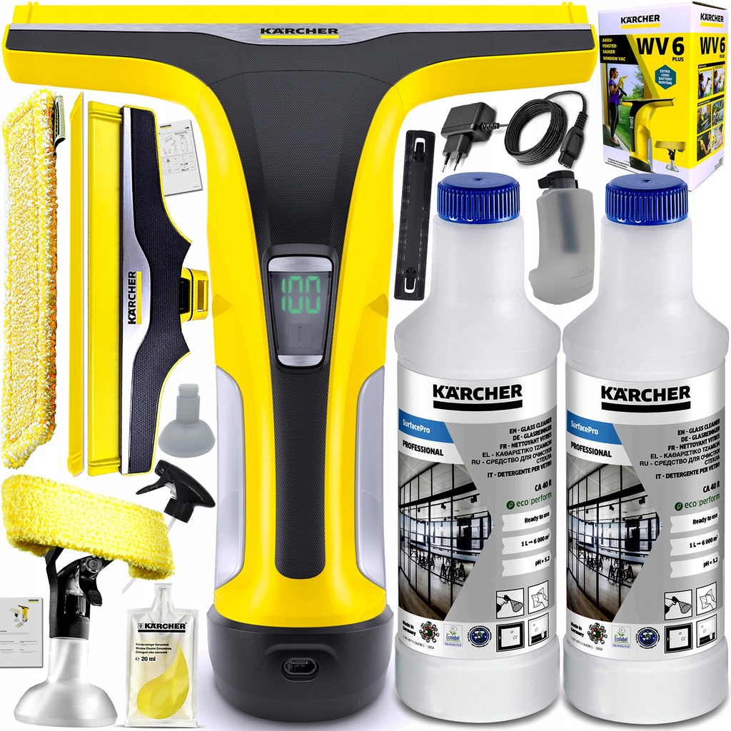 Купить СТЕКОНОМОЙКА KARCHER WV6 PLUS В ПОДАРОК ​​XXL НАБОР: отзывы, фото, характеристики в интерне-магазине Aredi.ru