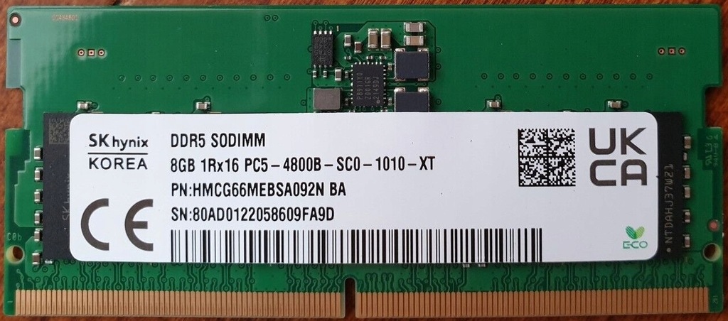 HYNIX 8GB DDR5 4800 - HMCG66MEBSA092N