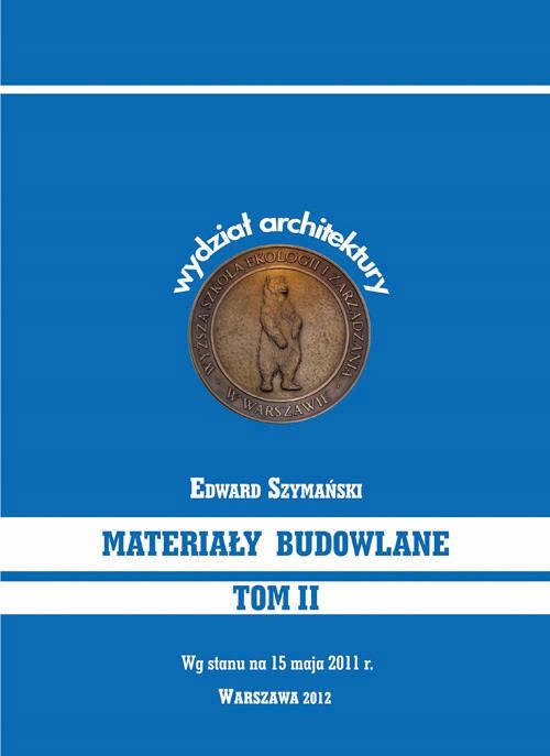 Materiały budowlane Tom II - e-book
