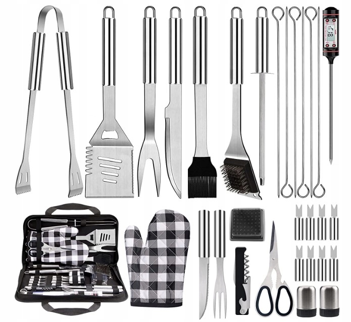 ZESTAW 31 SZTUĆCÓW DO GRILLA PREZENT TORBA GRATIS