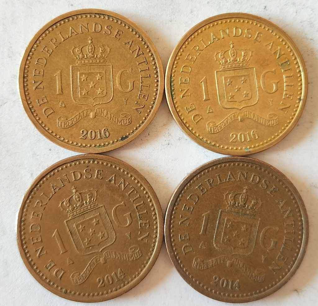 moneta Antyle Holenderskie 1 gulden 2014 2016
