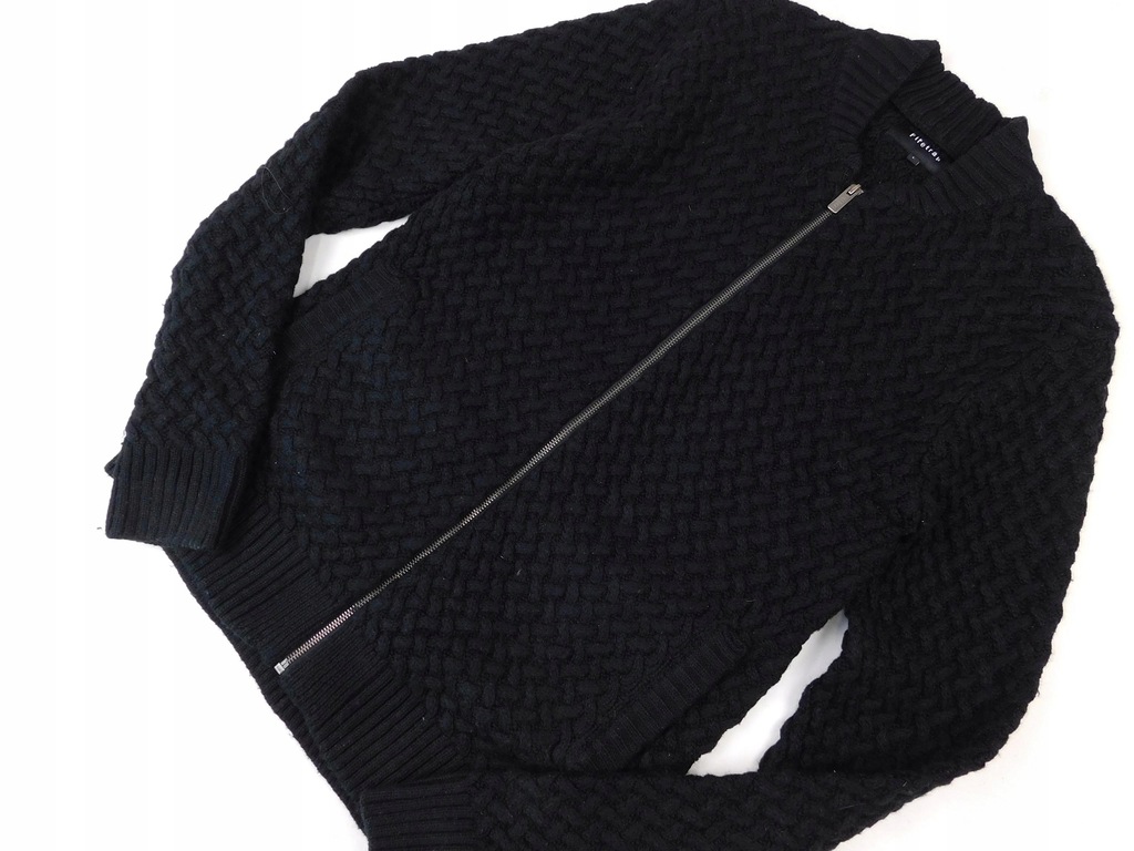 0511e3 FIRETRAP sweter ZAPINANY czarny L