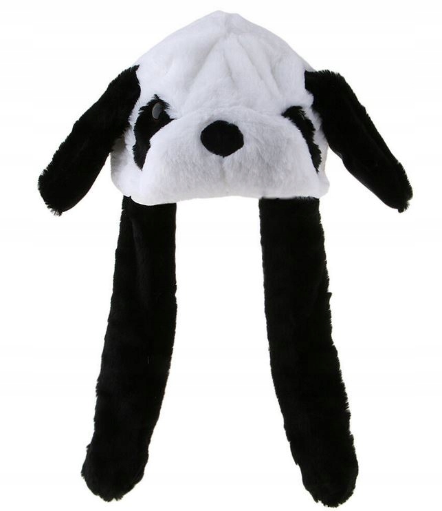 Czapka z Ruchomymi Uszami Ruchome Uszy Panda
