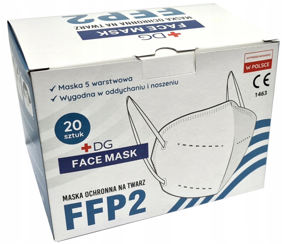 Maseczki chirurgiczne Dargoleza Polska FFP2 20szt. 12104000068