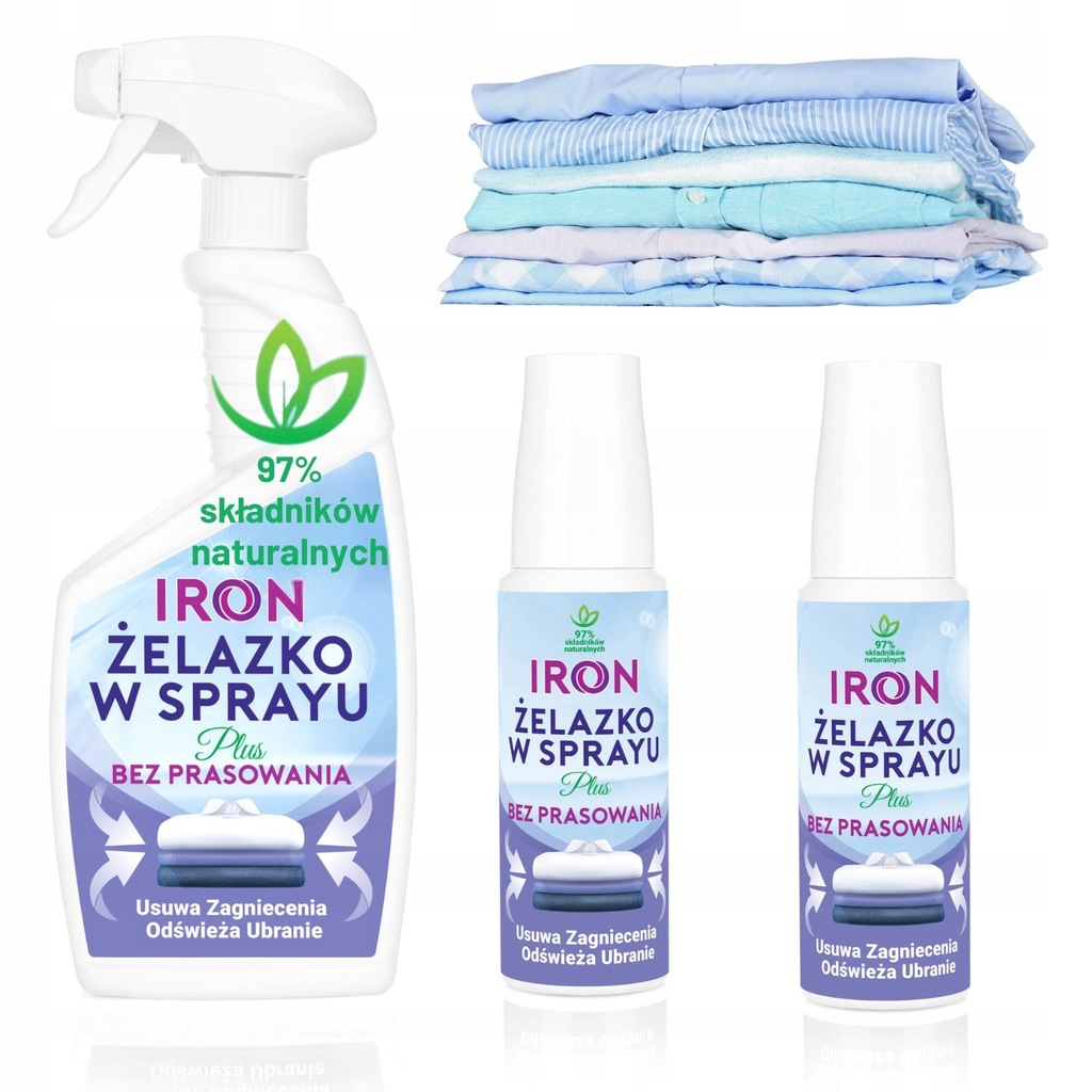 Zestaw Iron Żelazko w sprayu ułatwia prasowanie szybkie wygładzenie koszul