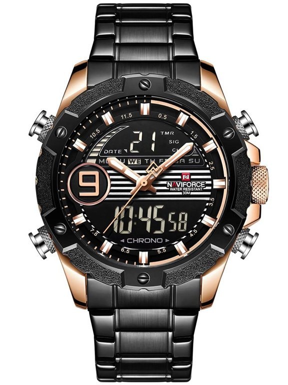 ZEGAREK MĘSKI NAVIFORCE - NF9146S (zn089c) - black